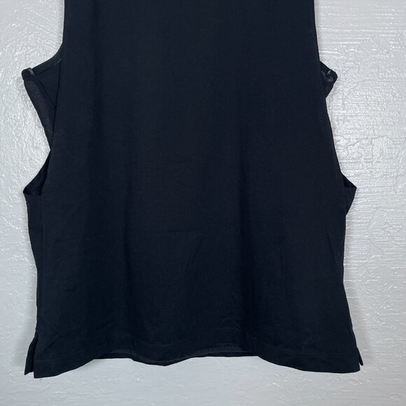 Nike ACG Women M Black NRG Layered Training Tank Top Shirt Athleisure Granola - Picture 2 of 9